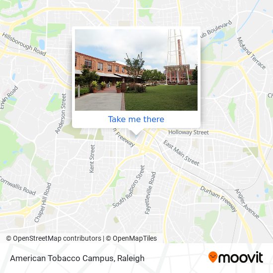 Mapa de American Tobacco Campus