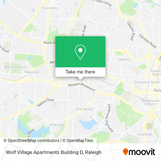Mapa de Wolf Village Apartments Building D