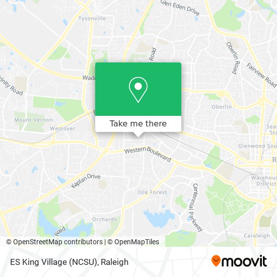 ES King Village (NCSU) map