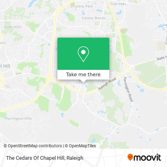 Mapa de The Cedars Of Chapel Hill