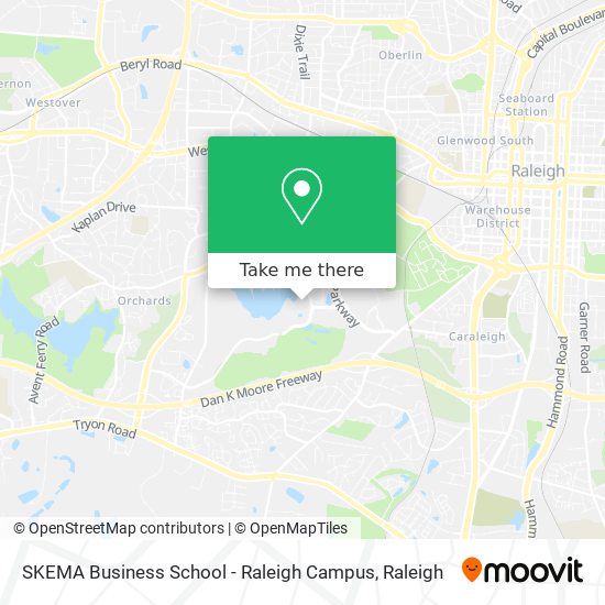 Mapa de SKEMA Business School - Raleigh Campus