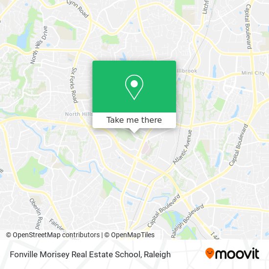 Fonville Morisey Real Estate School map