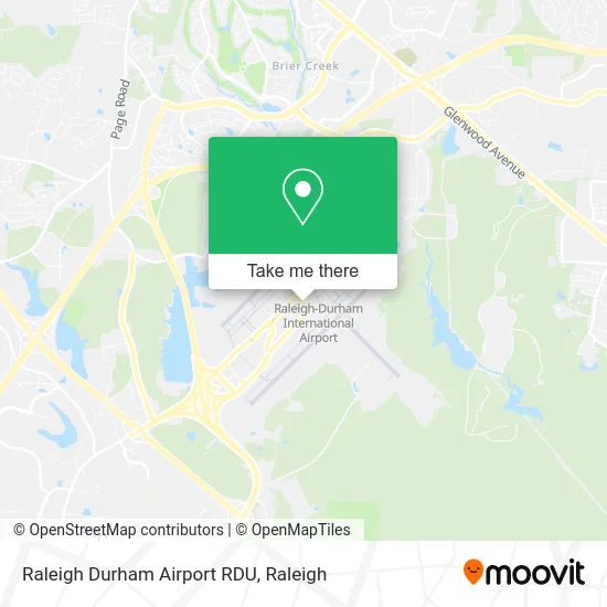 Raleigh Durham Airport RDU map