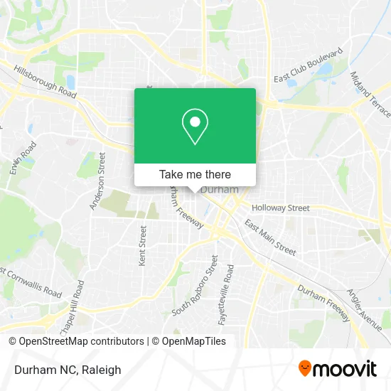 Durham NC map