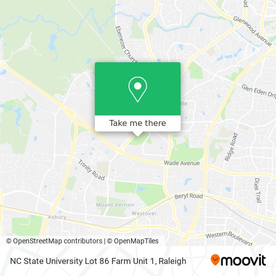 Mapa de NC State University Lot 86 Farm Unit 1