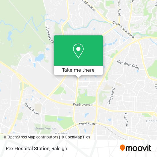 Rex Hospital Station map