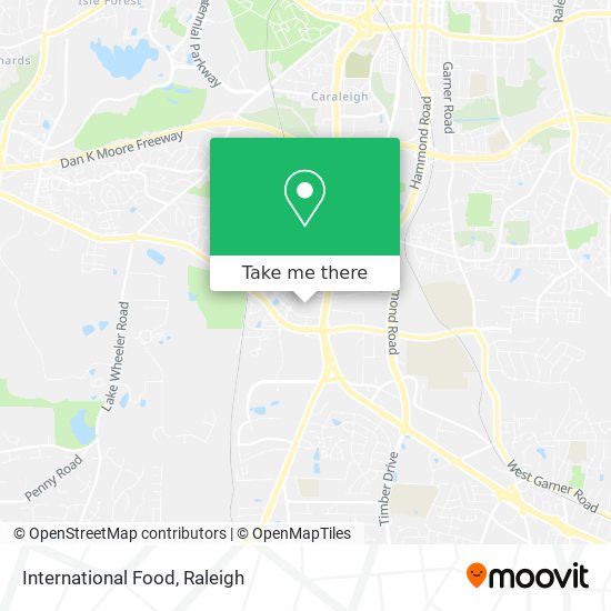 Mapa de International Food