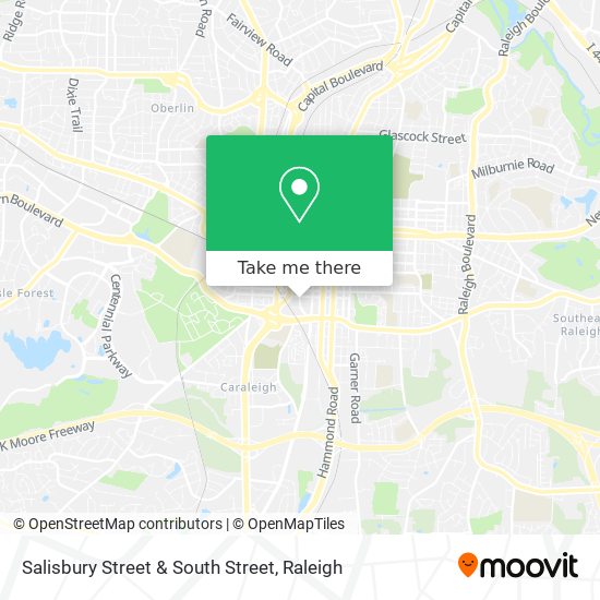 Salisbury Street & South Street map