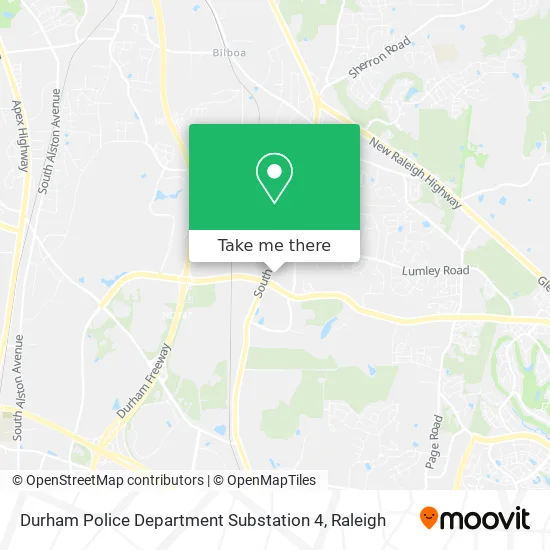 Durham Police Department Substation 4 map