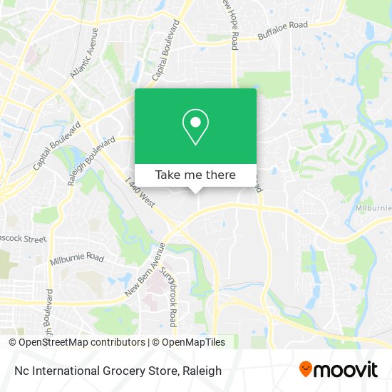 Mapa de Nc International Grocery Store