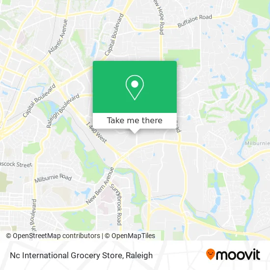 Nc International Grocery Store map