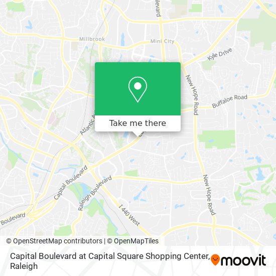 Capital Boulevard at Capital Square Shopping Center map