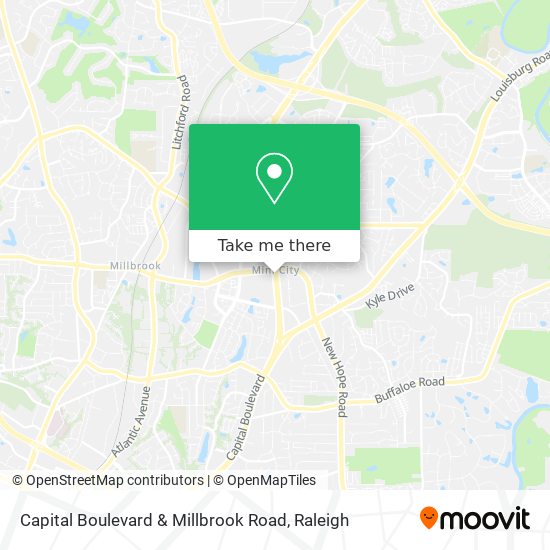 Mapa de Capital Boulevard & Millbrook Road