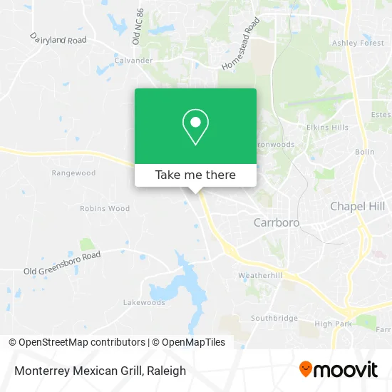 Monterrey Mexican Grill map