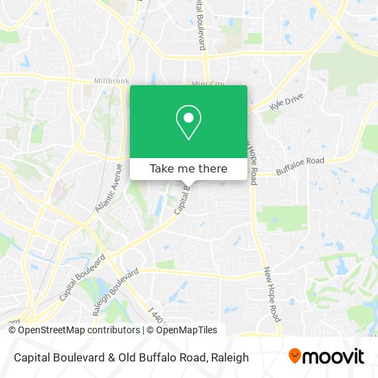 Capital Boulevard & Old Buffalo Road map