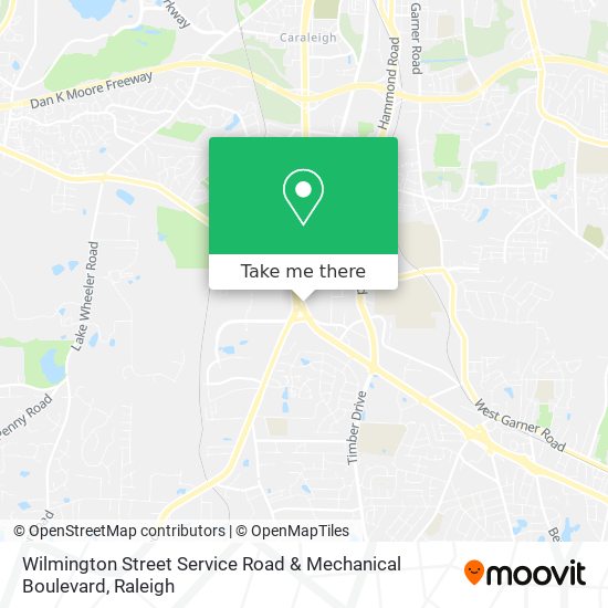 Wilmington Street Service Road & Mechanical Boulevard map