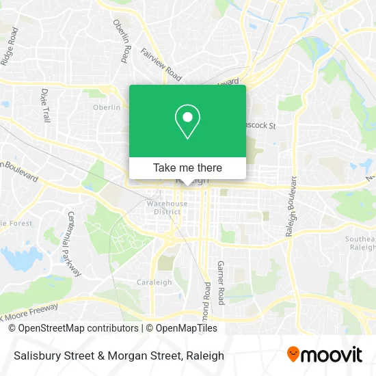 Salisbury Street & Morgan Street map