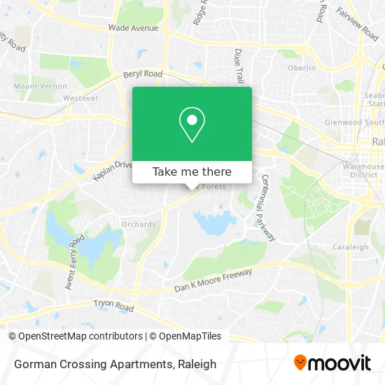 Gorman Crossing Apartments map