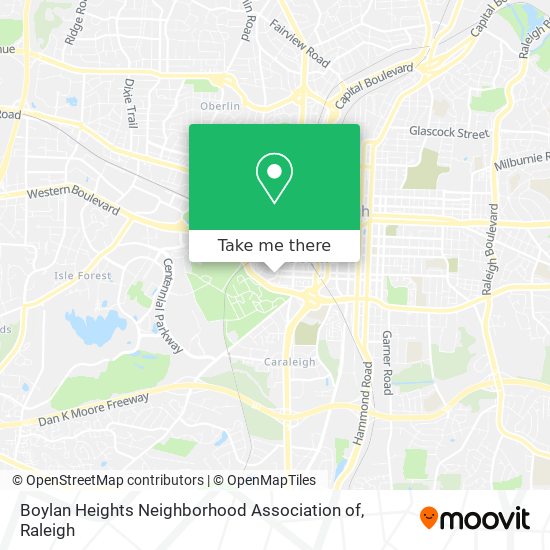 Mapa de Boylan Heights Neighborhood Association of