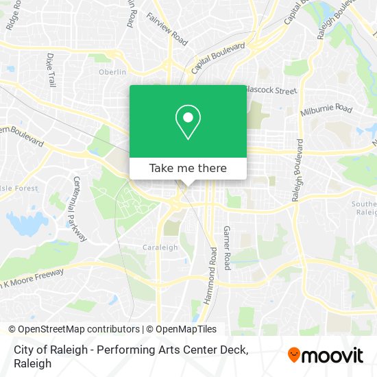 City of Raleigh - Performing Arts Center Deck map