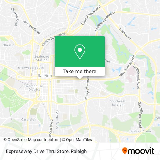 Mapa de Expressway Drive Thru Store