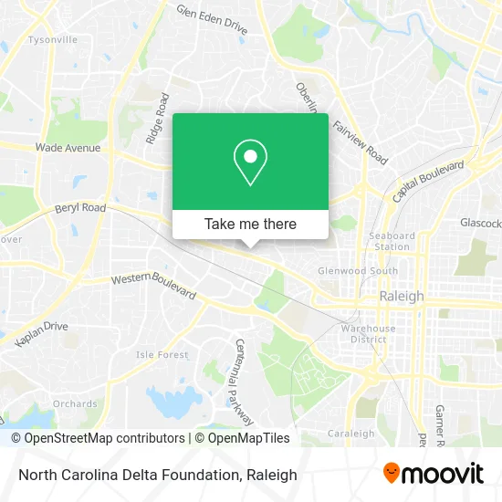 North Carolina Delta Foundation map
