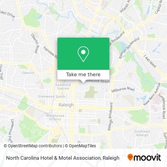 Mapa de North Carolina Hotel & Motel Association