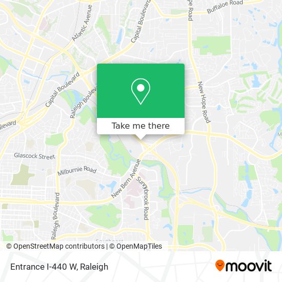 Mapa de Entrance I-440 W