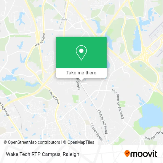 Wake Tech RTP Campus map