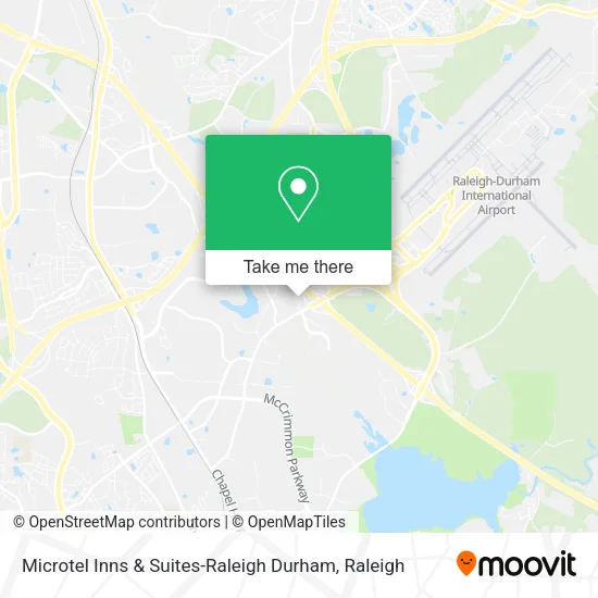 Mapa de Microtel Inns & Suites-Raleigh Durham