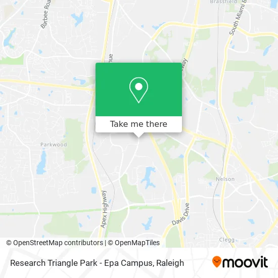 Mapa de Research Triangle Park - Epa Campus