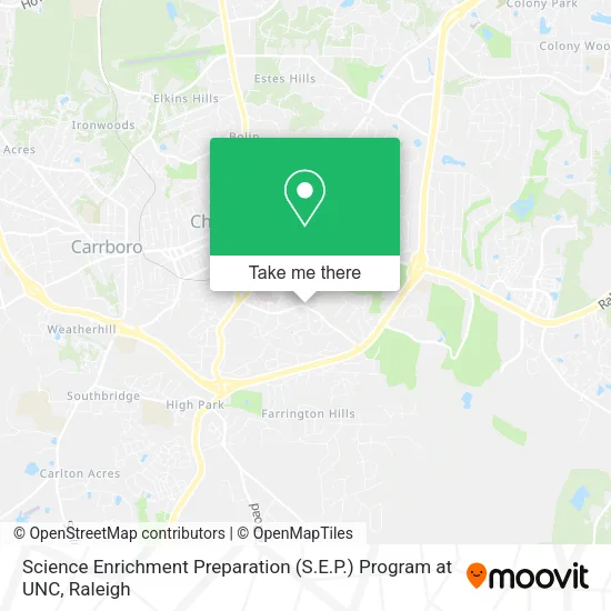 Science Enrichment Preparation (S.E.P.) Program at UNC map