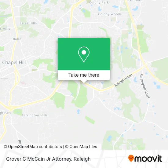 Grover C McCain Jr Attorney map
