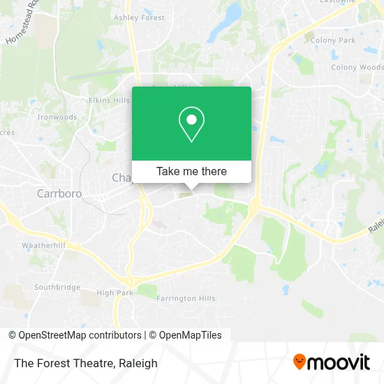 The Forest Theatre map