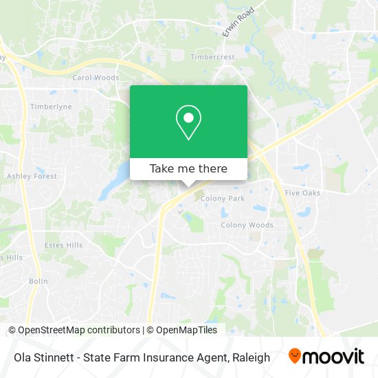 Mapa de Ola Stinnett - State Farm Insurance Agent