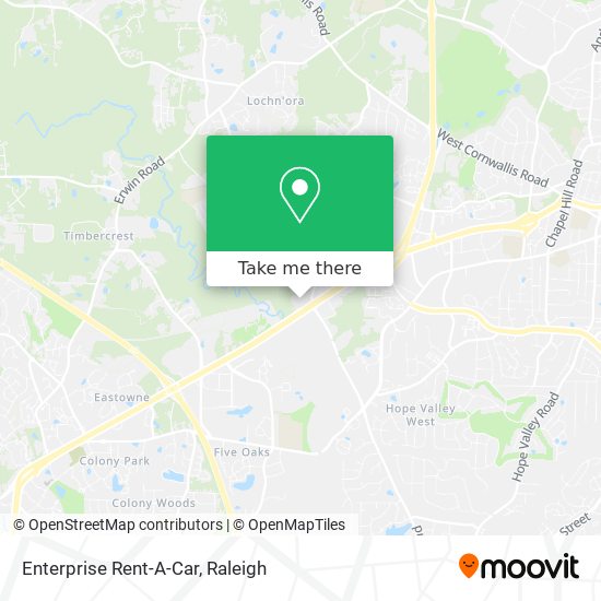 Mapa de Enterprise Rent-A-Car