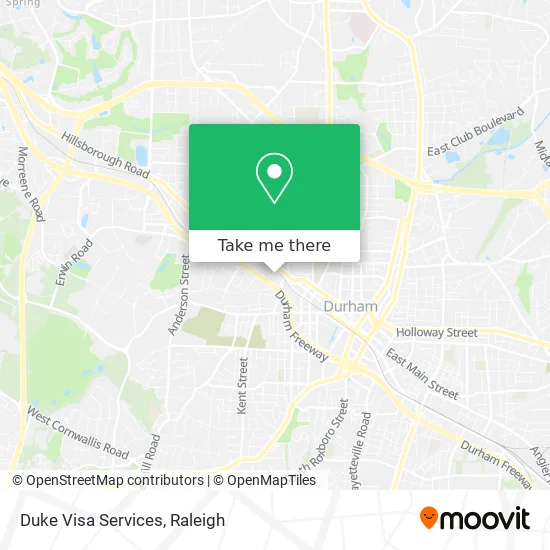 Duke Visa Services map