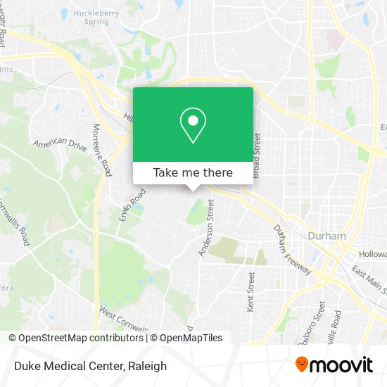 Mapa de Duke Medical Center