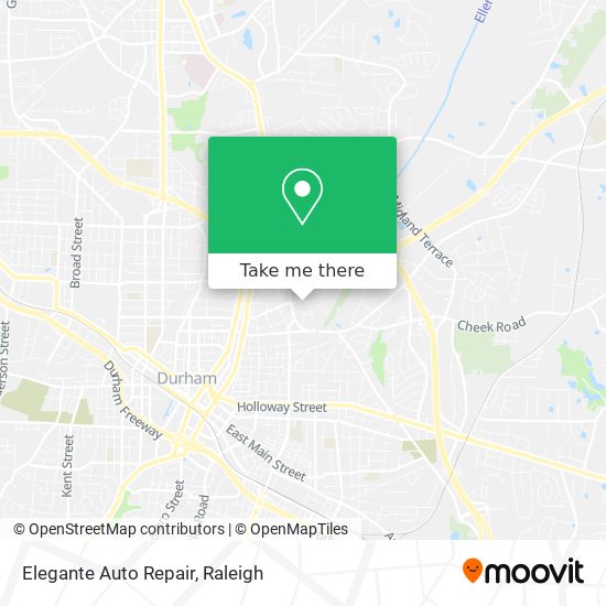 Elegante Auto Repair map