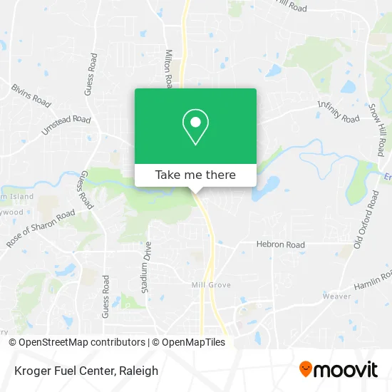 Kroger Fuel Center map