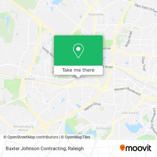 Mapa de Baxter Johnson Contracting