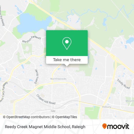 Reedy Creek Magnet Middle School map