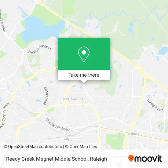 Reedy Creek Magnet Middle School map