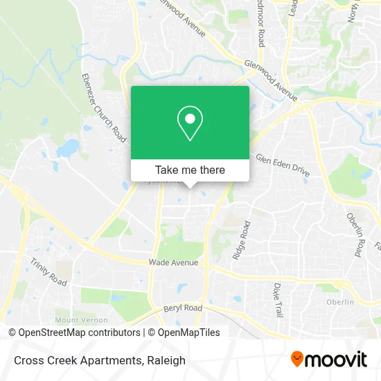 Cross Creek Apartments map