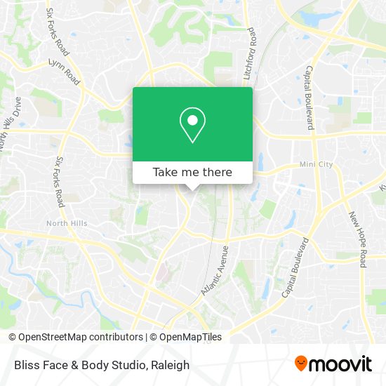 Bliss Face & Body Studio map