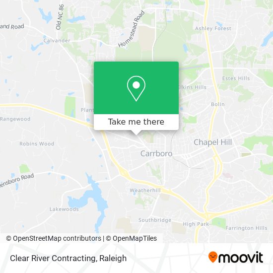Clear River Contracting map