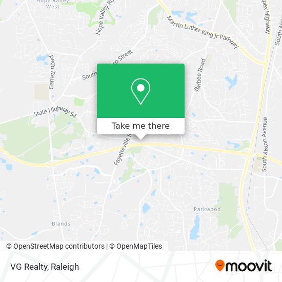 Mapa de VG Realty