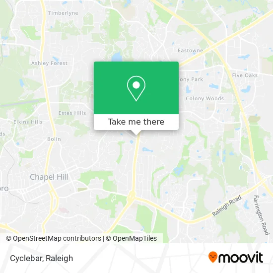 Cyclebar map