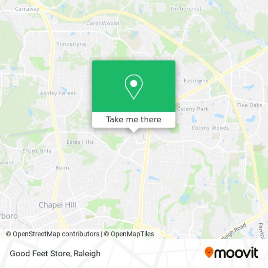 Good Feet Store map