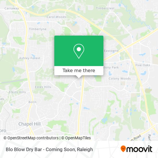 Blo Blow Dry Bar - Coming Soon map